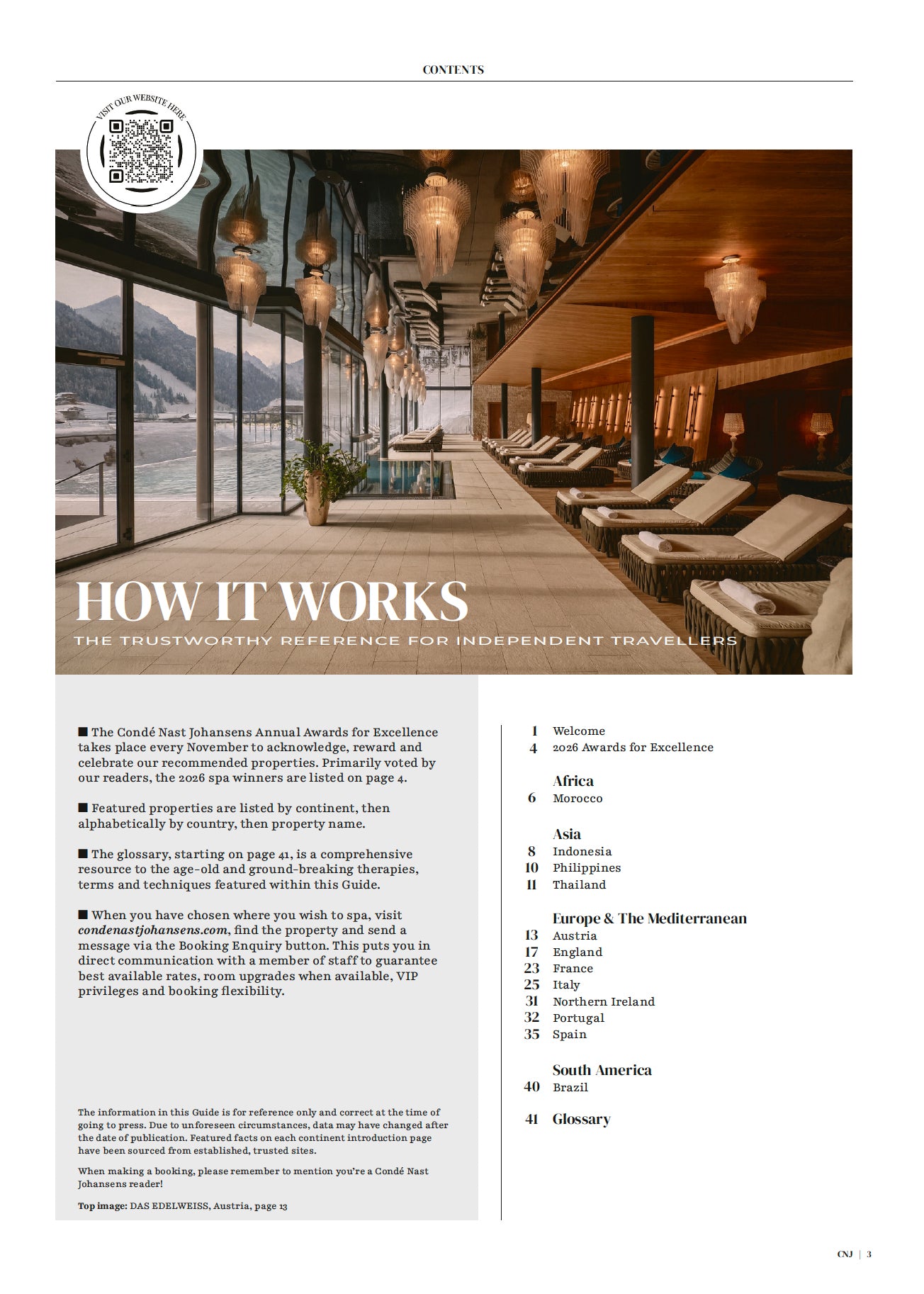 NEW! Condé Nast Johansens: Luxury Spas & Wellness Guide 2026